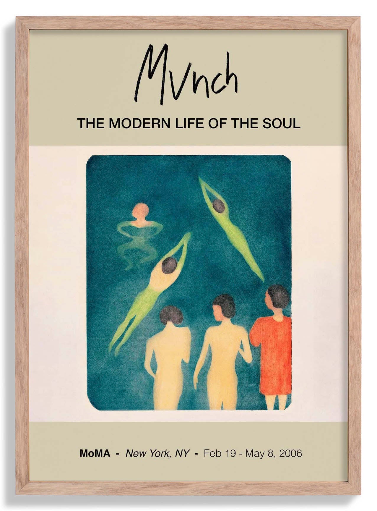 Edvard Munch Boys Bathing Art Poster