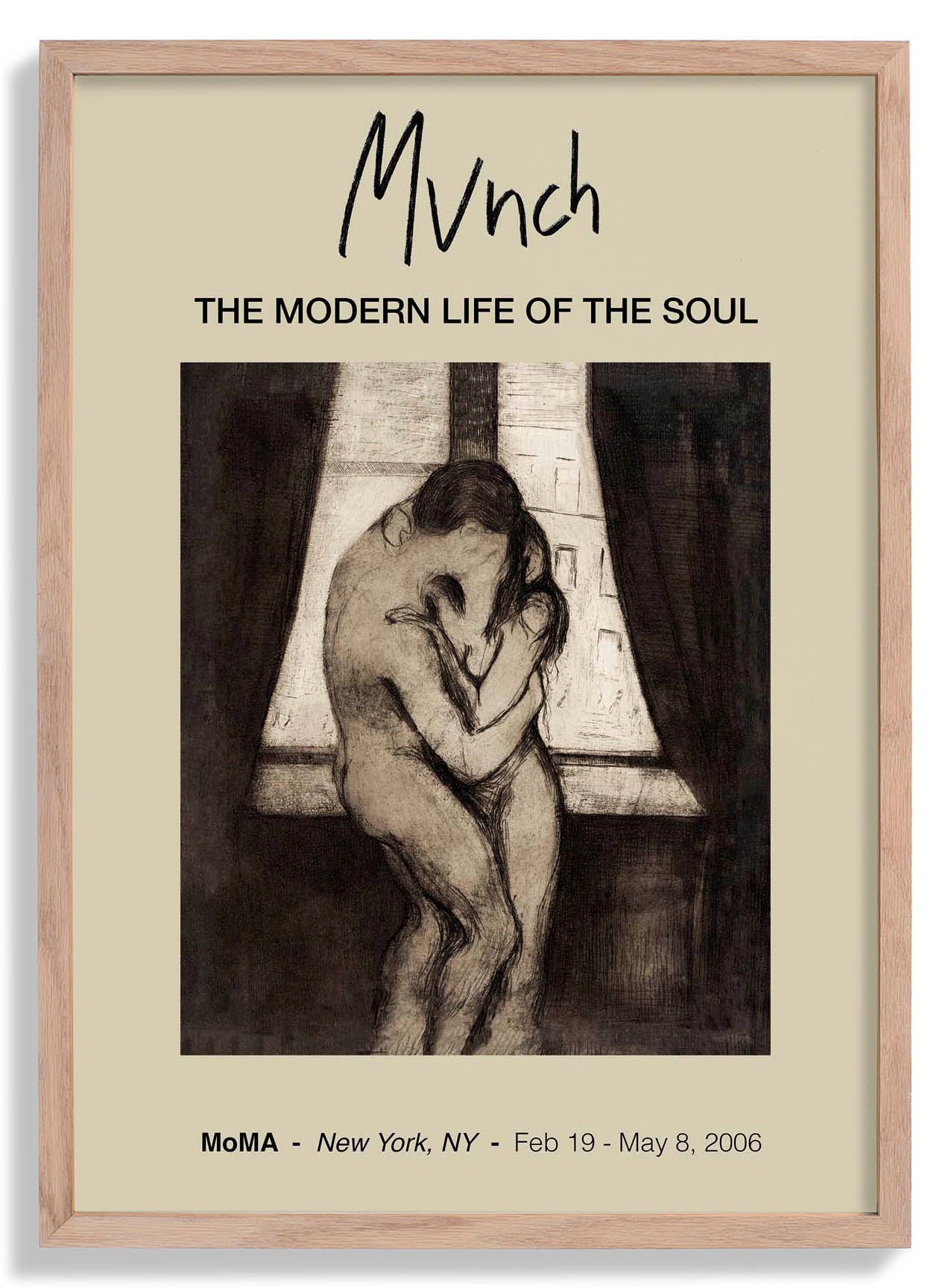 Edvard Munch The Kiss Art Poster