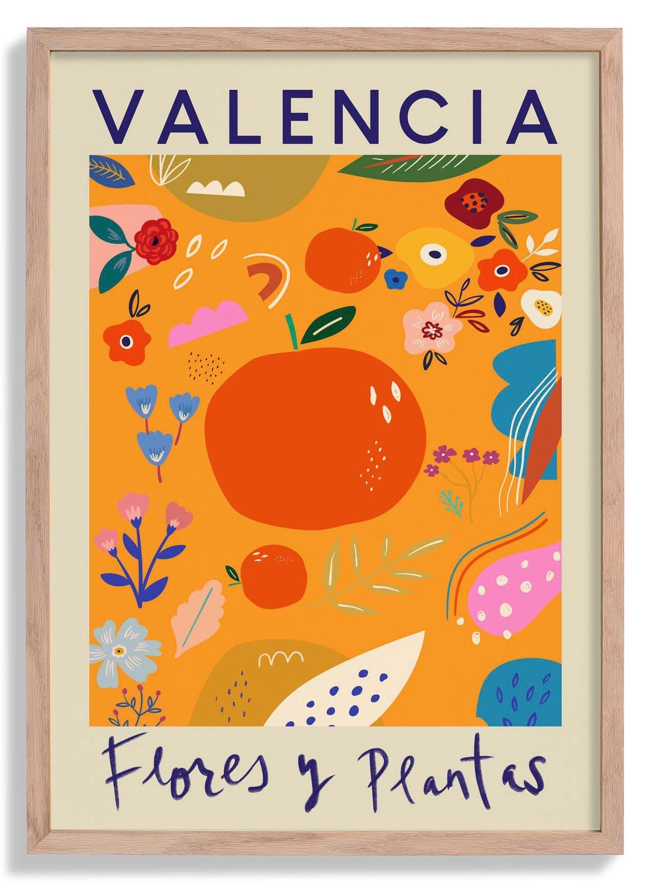 Valencia Flower Market Poster
