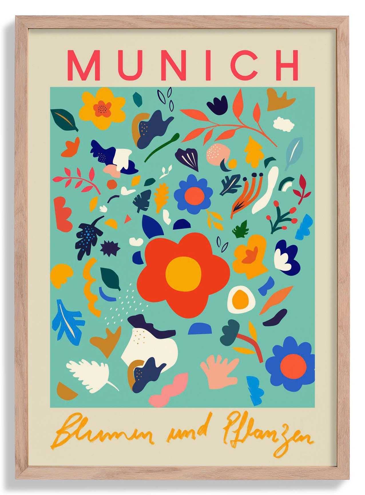 Munich Flower Market Poster