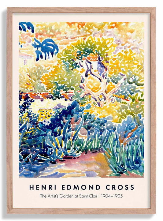 The Artists Garden at Saint Clair by Henri Edmond Cross