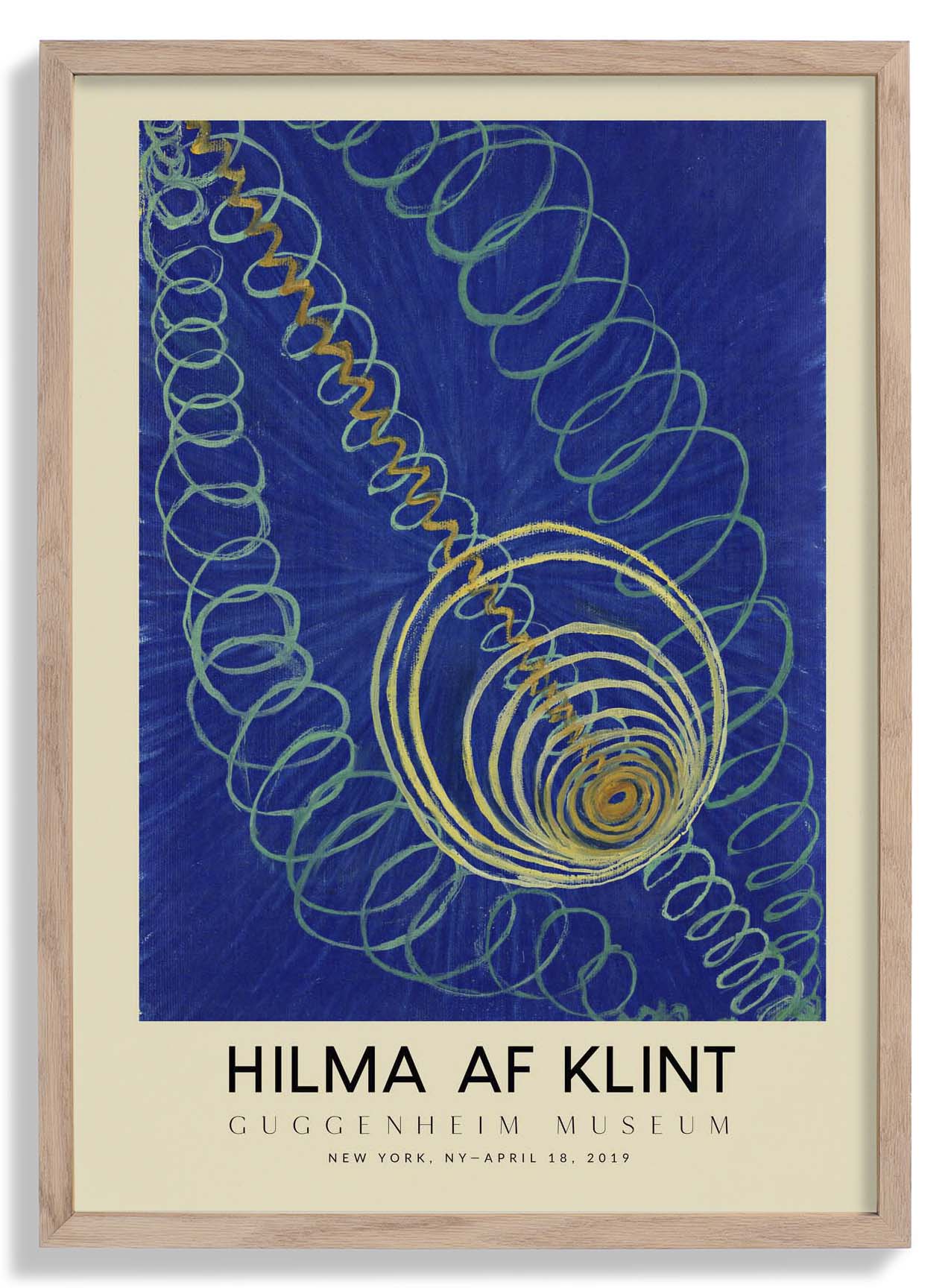 Hilma Af Klint Exhibition Poster Primordial Chaos Nr 16