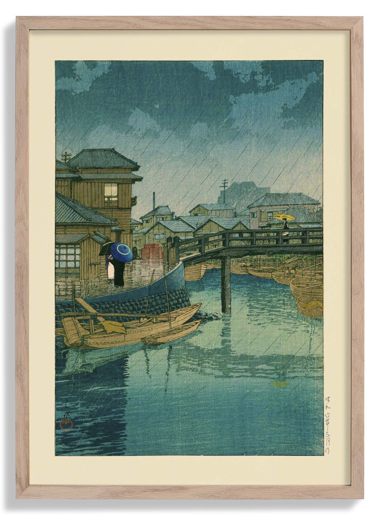 Shinagawa Art Print by Hasui