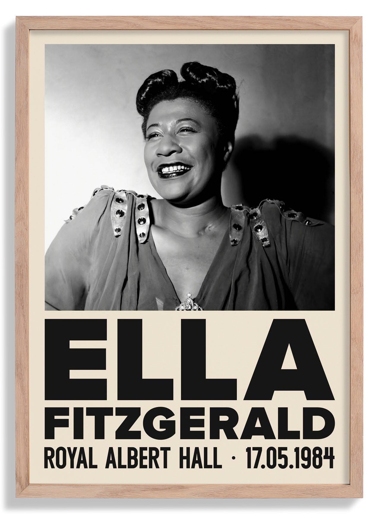 Ella Fitzgerald Jazz Concert Poster