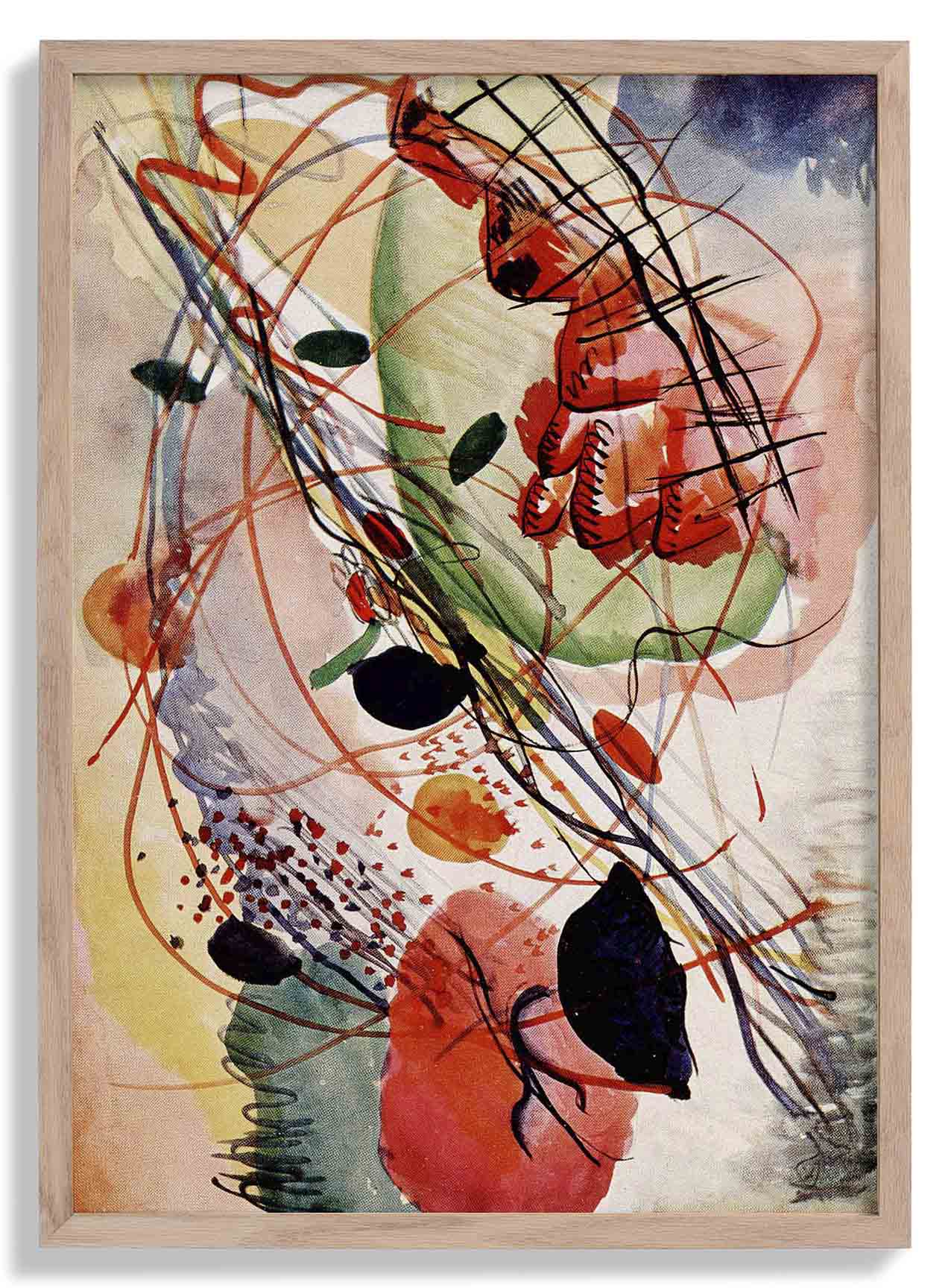 Aquarell Print by Wassily Kandinsky Poster