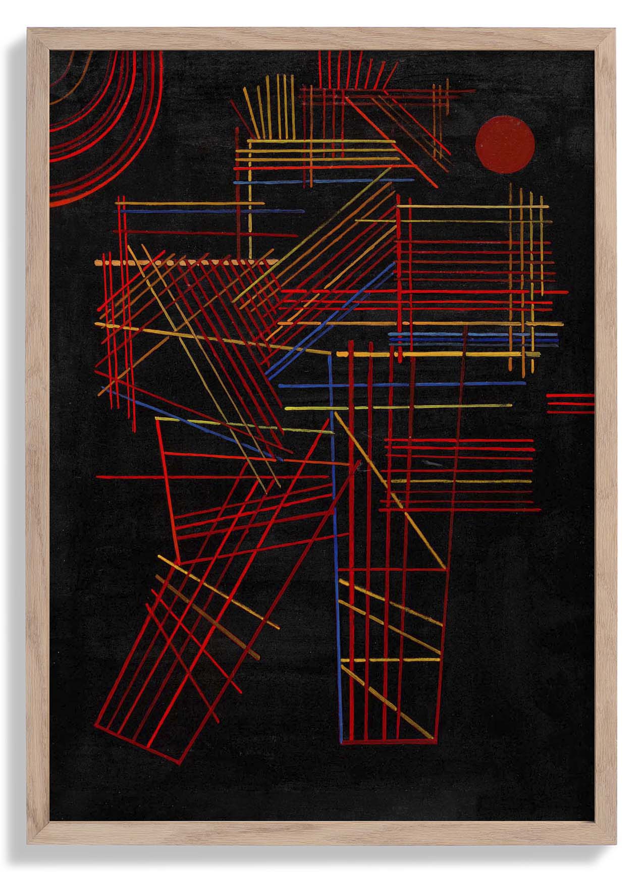 Colored Sticks by Wassily Kandinsky Poster
