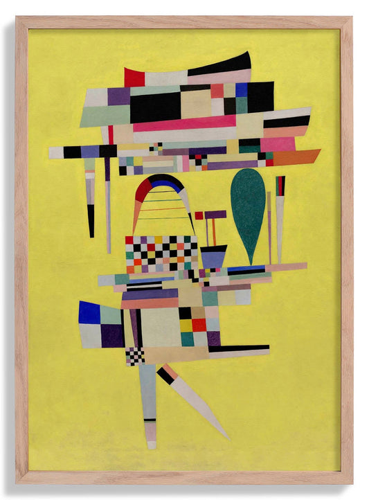 Yellow Painting by Wassily Kandinsky Poster