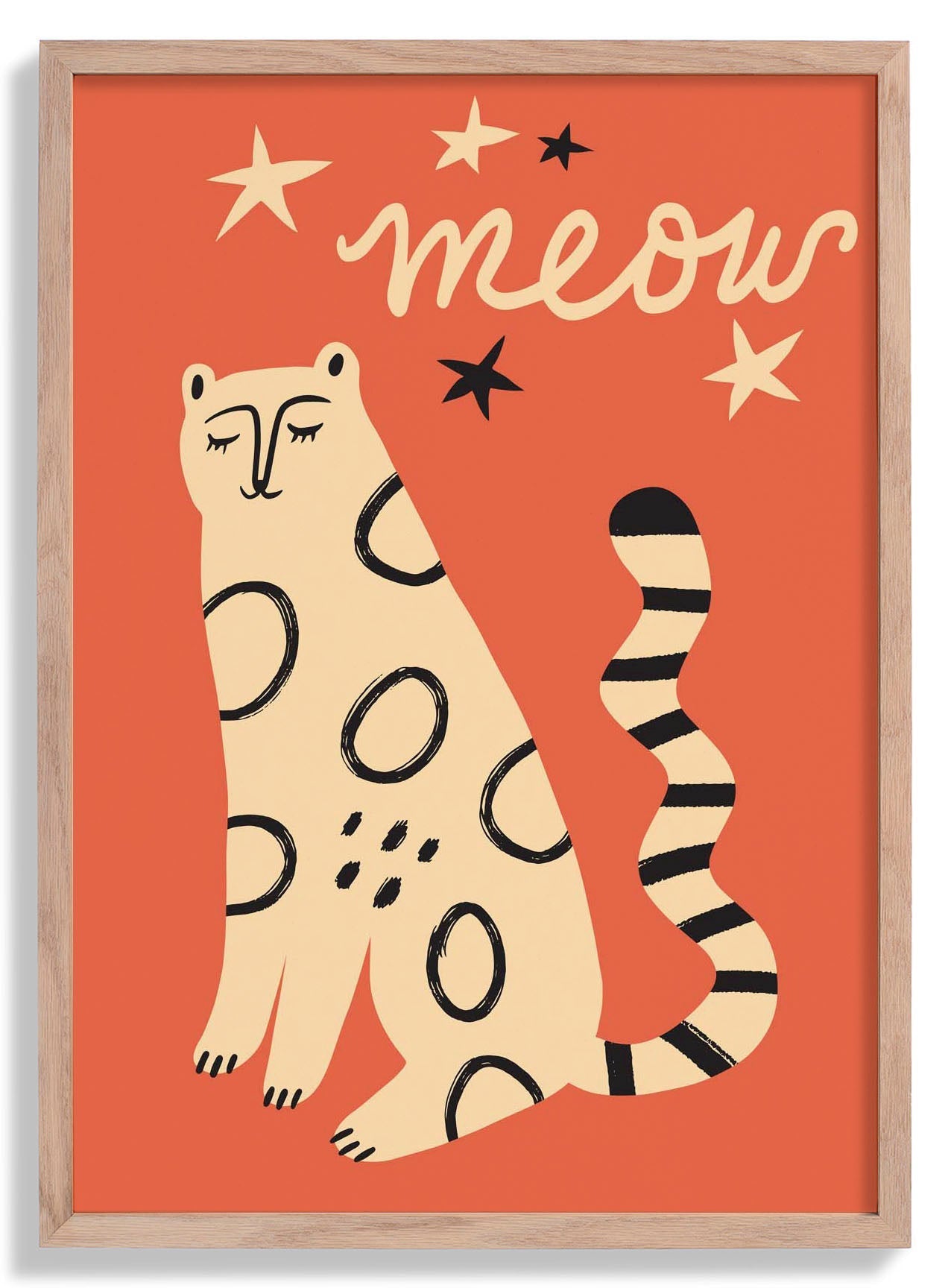 Relaxed Cat Art Poster