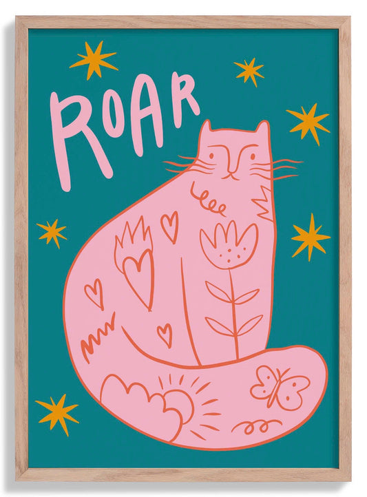 Tattoo Cat Art Poster