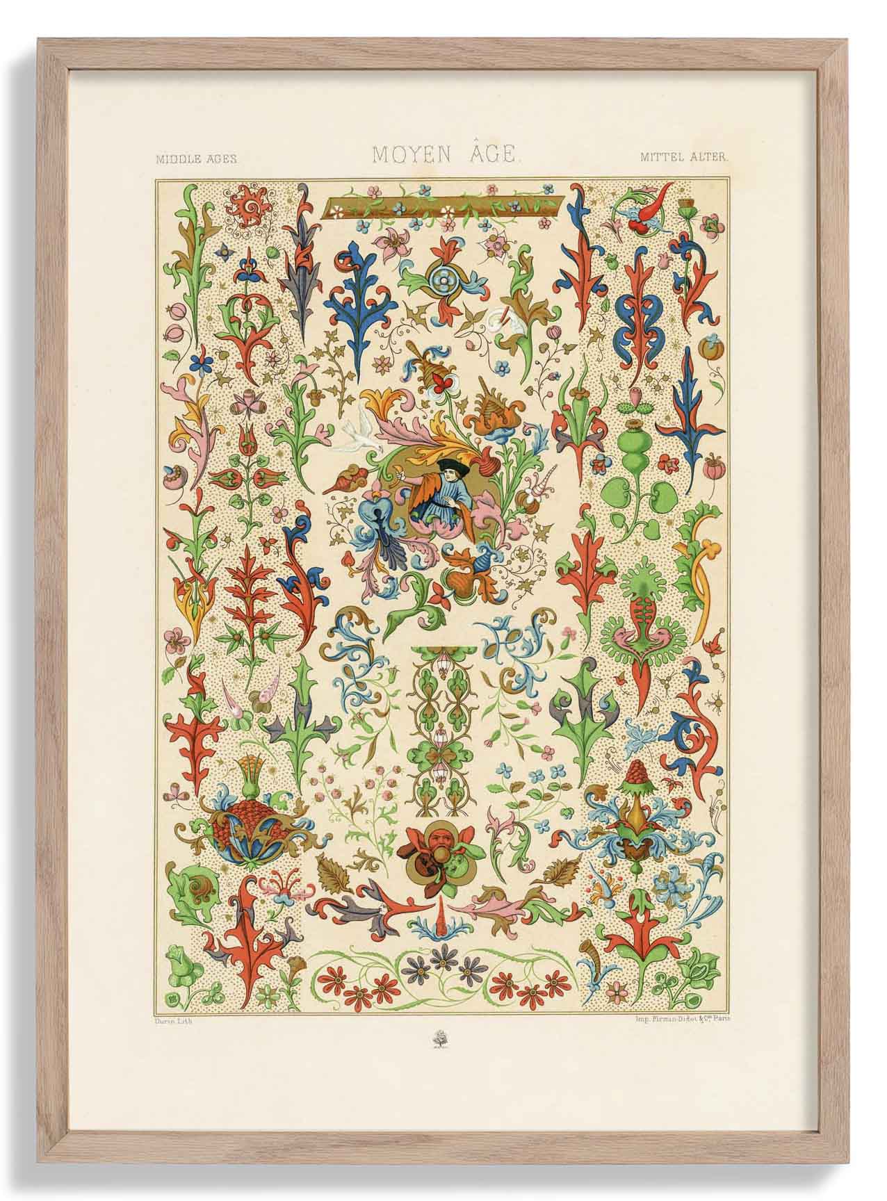 Middle Age Engraving Poster