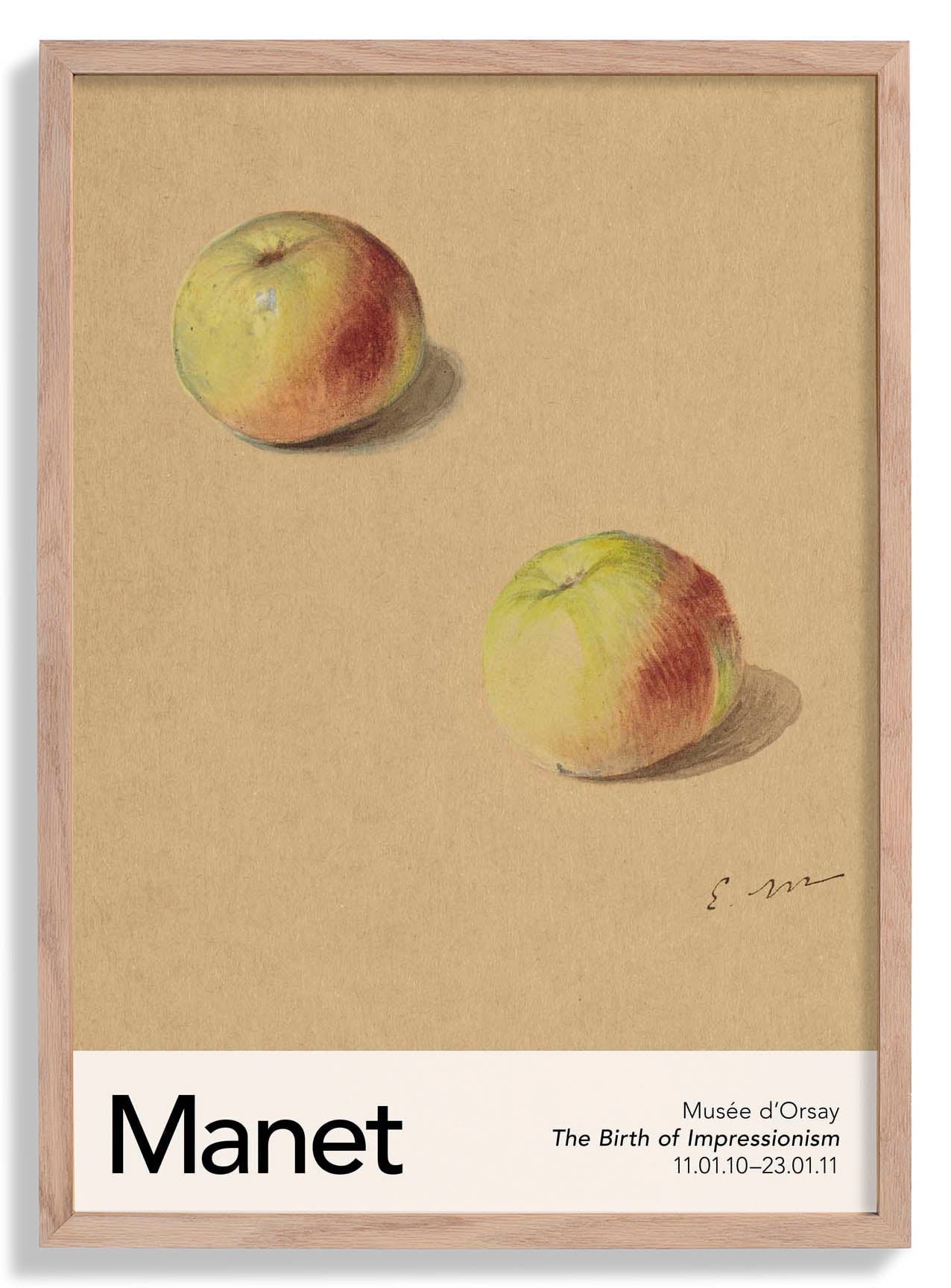 Two Apples by Manet Exhibition Poster