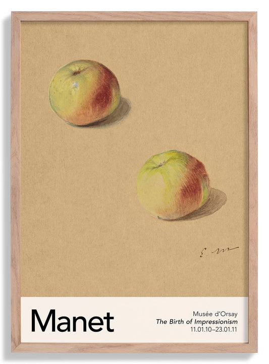 Two Apples by Manet Exhibition Poster