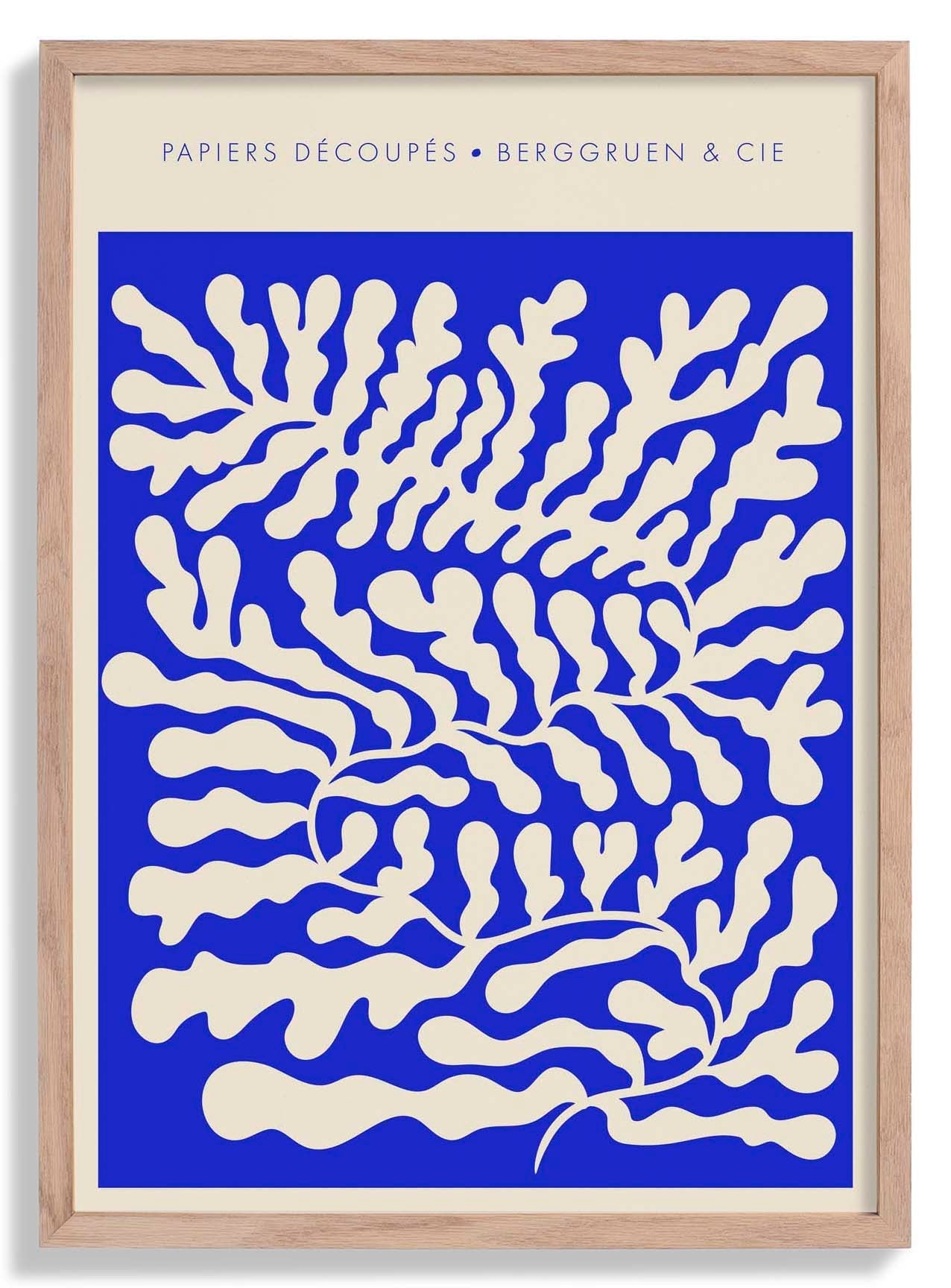 Inverted Seaweed Papiers Découpés Art Exhibition Poster