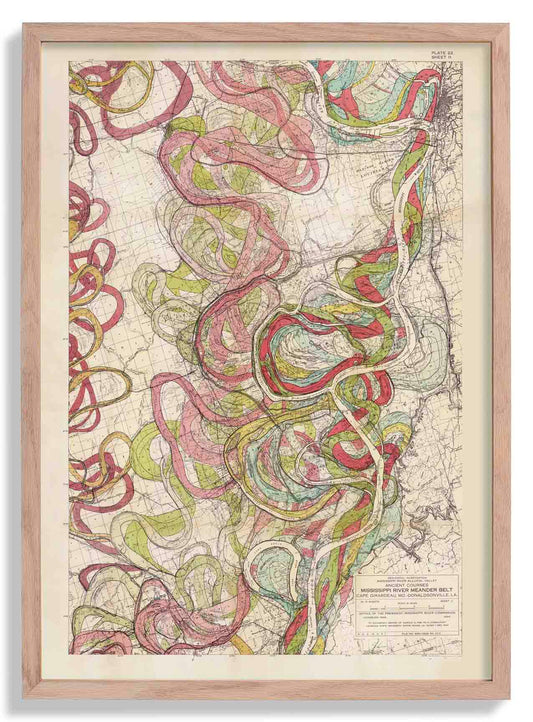 The Meandering Mississippi by Harold Fisk; Plate 22, Sheet 11