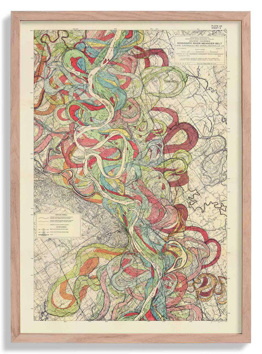 The Meandering Mississippi by Harold Fisk; Plate 22, Sheet 6