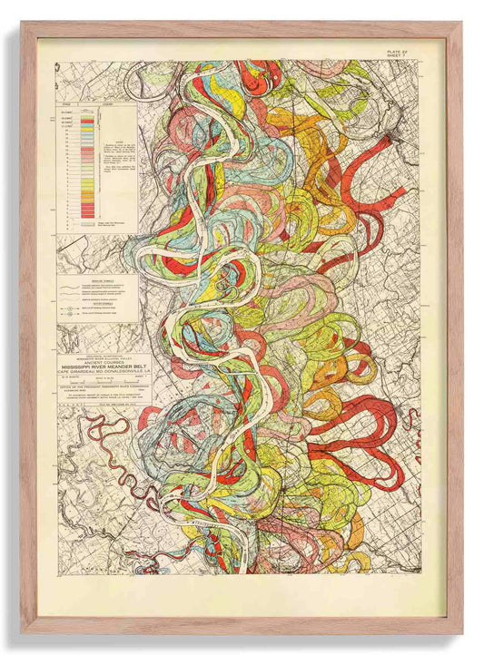 The Meandering Mississippi by Harold Fisk; Plate 22, Sheet 7