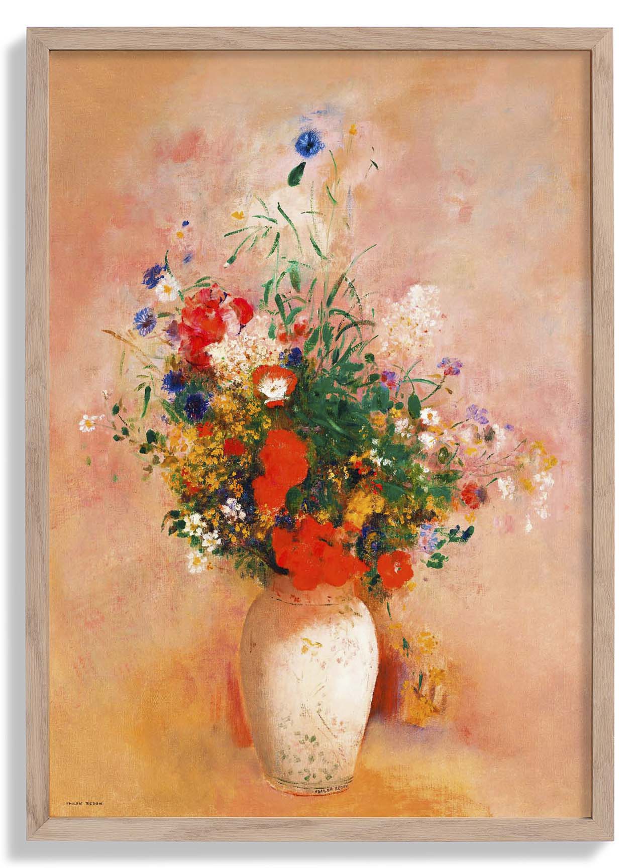 Vase of Flowers Painting by Odilon Redon