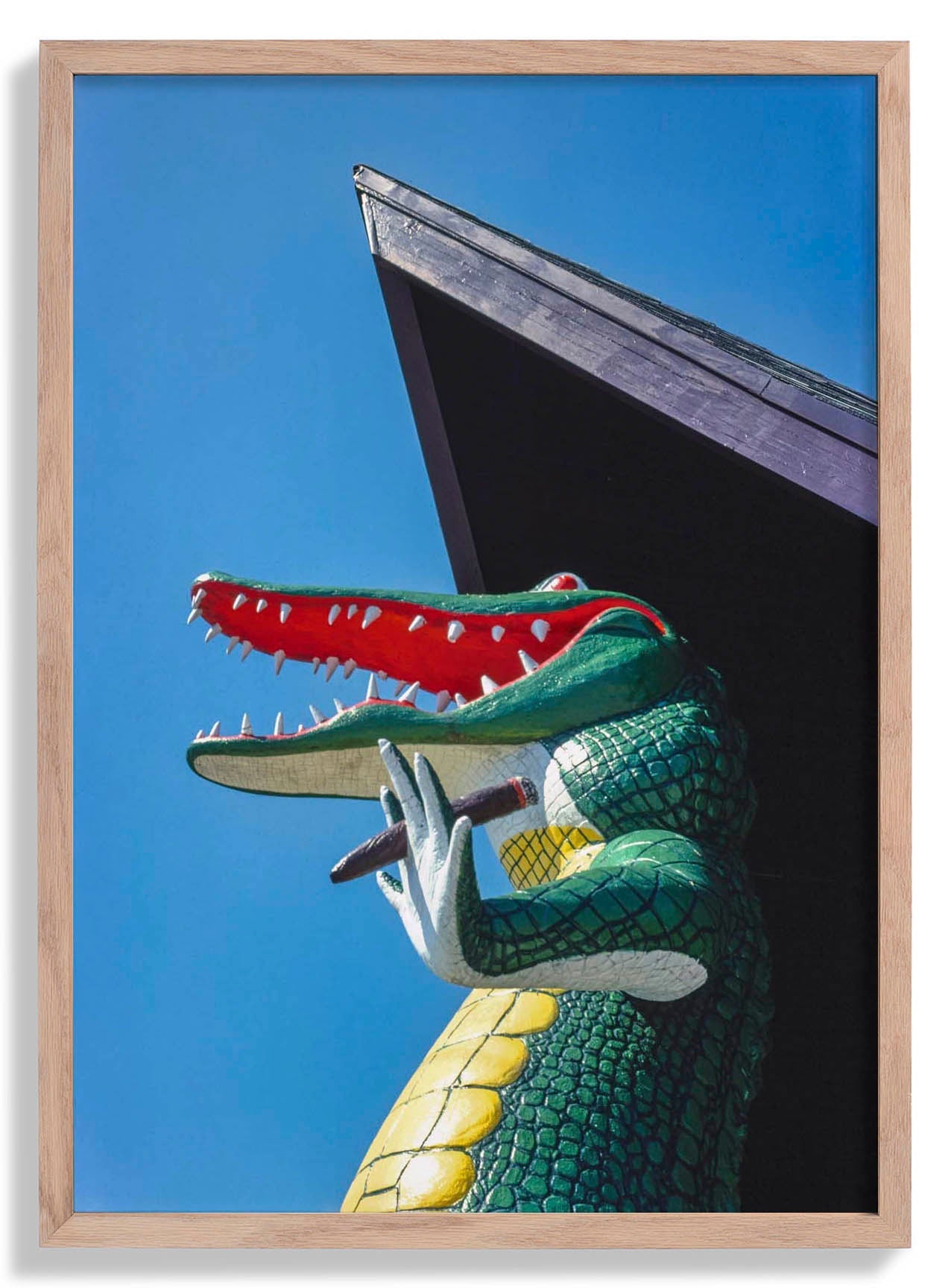 Gatorland Zoo alligator statue, Route 1, St. Augustine, Florida by John Margolies