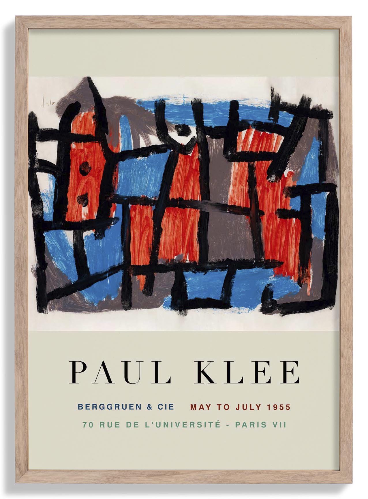 Paul Klee The Hour Before the Night Art Exhibition Poster