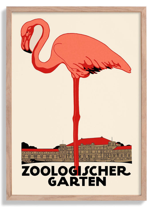 Flamingo Zoologischer Garten by Julius Klinger