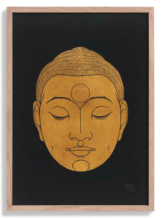 Head of Buddha Black by Reijer Stolk