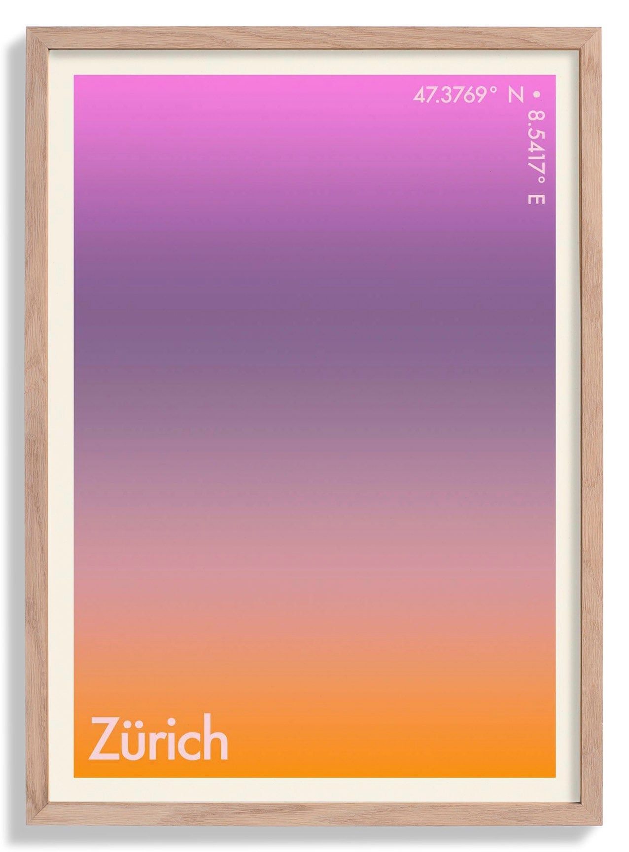 Zürich Sunset City Art Print