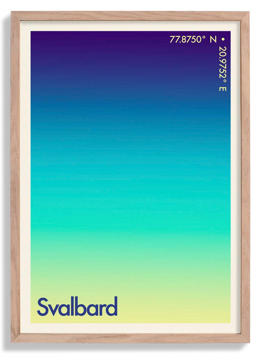 Svalbard Sunset City Art Print