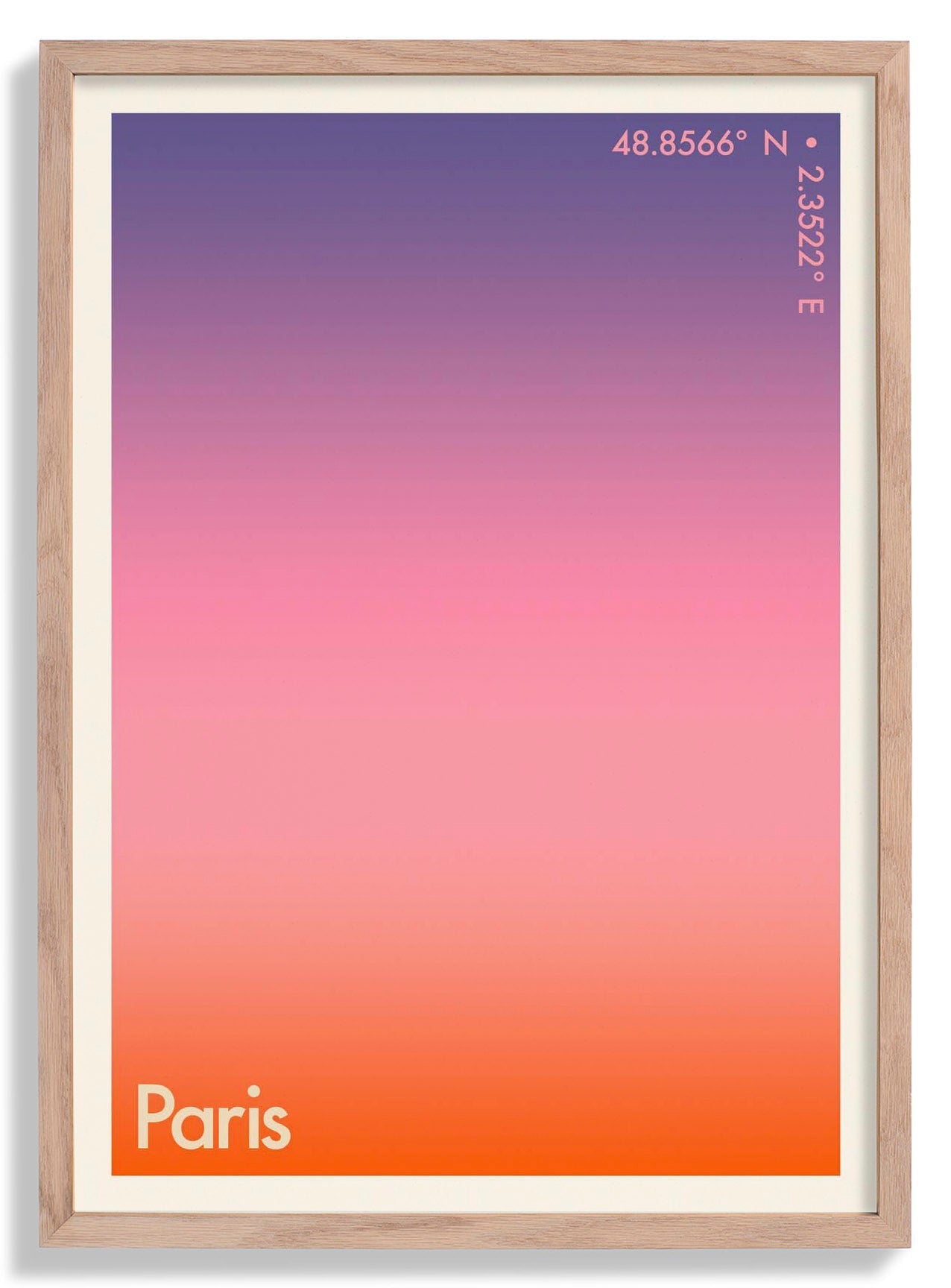 Paris Sunset City Art Print