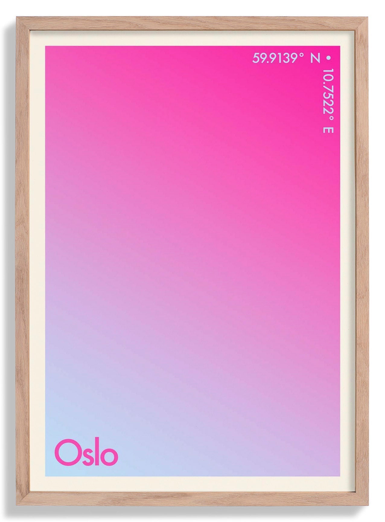Oslo Sunset City Art Print
