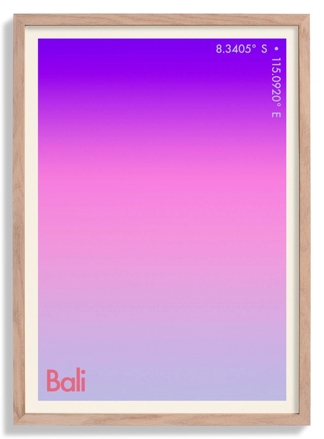 Bali Sunset City Art Print