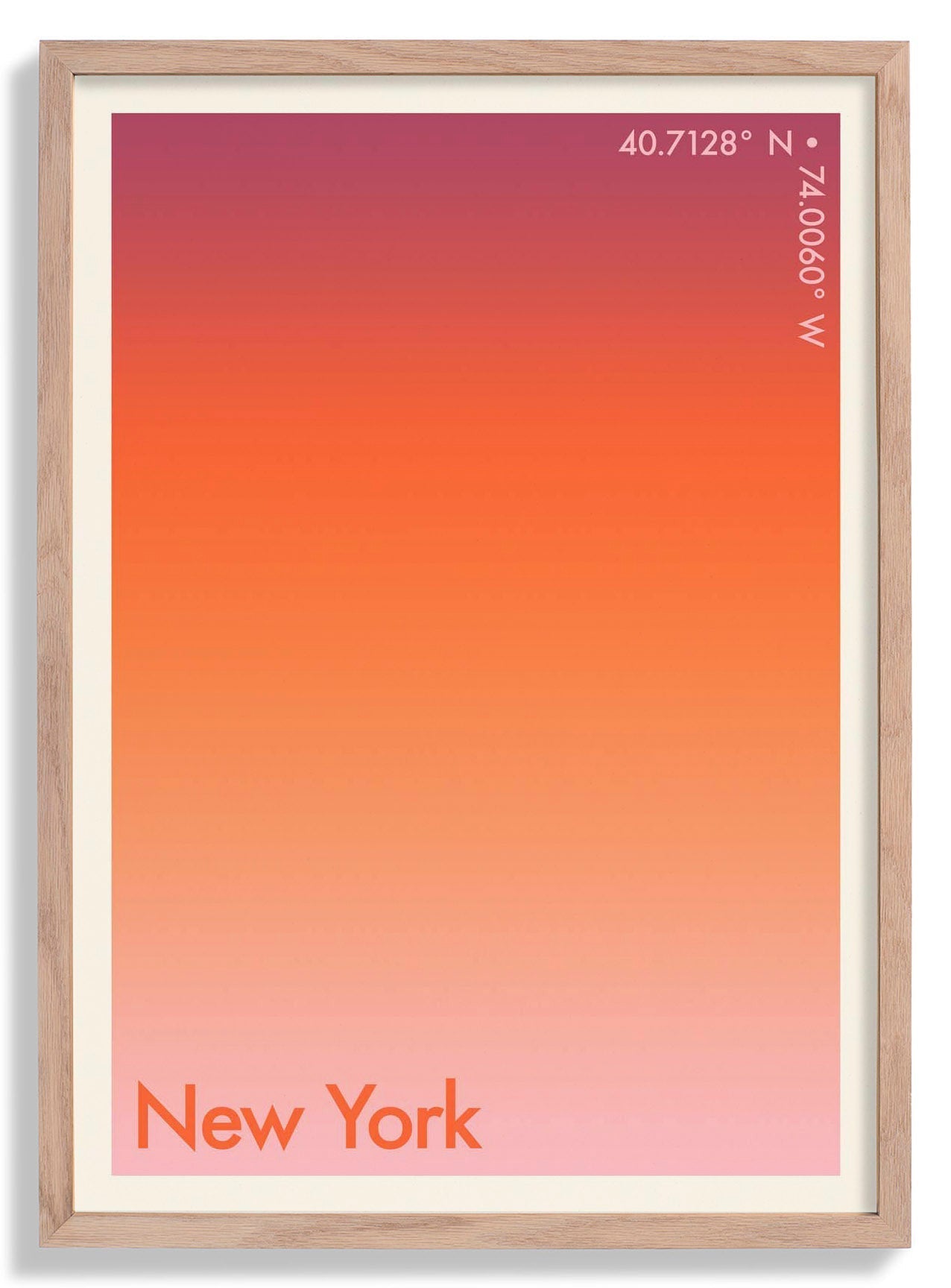 New York Sunset City Art Print