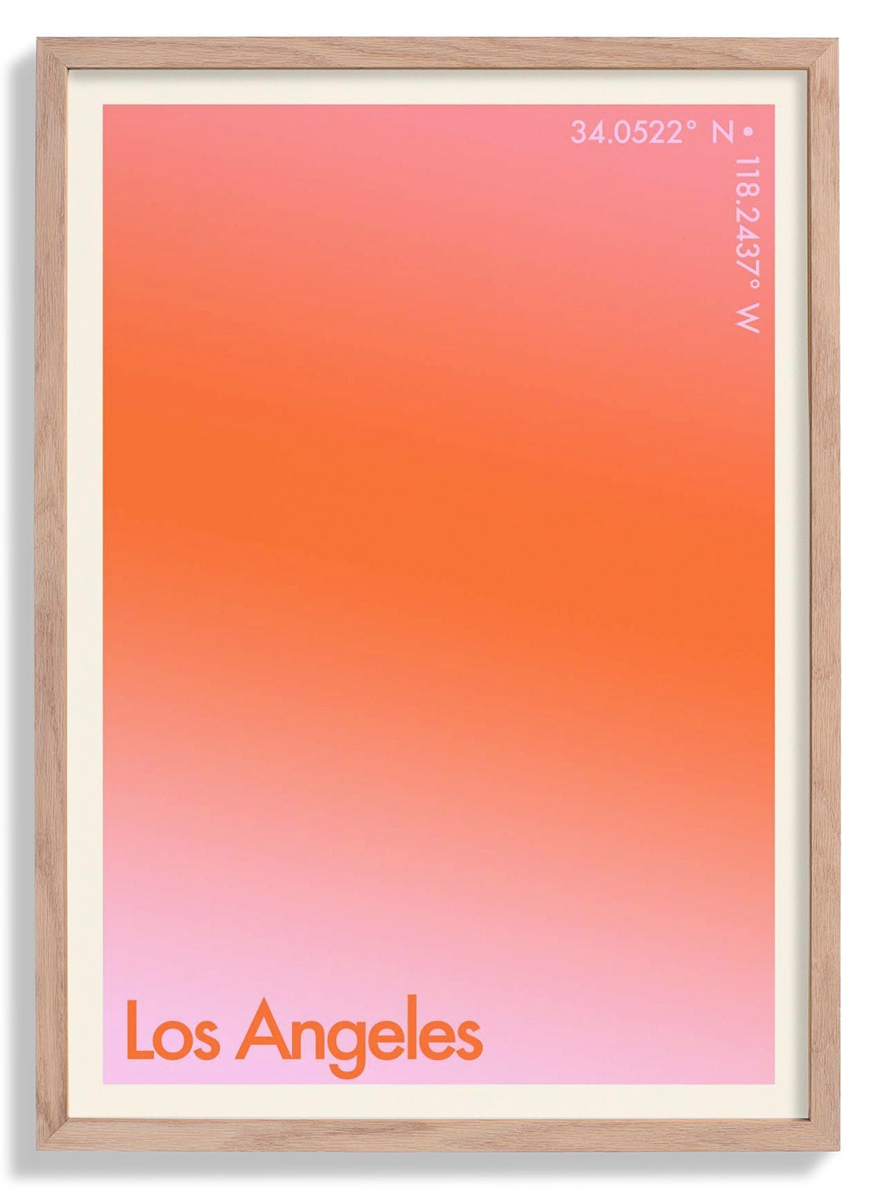 Los Angeles Sunset City Art Print