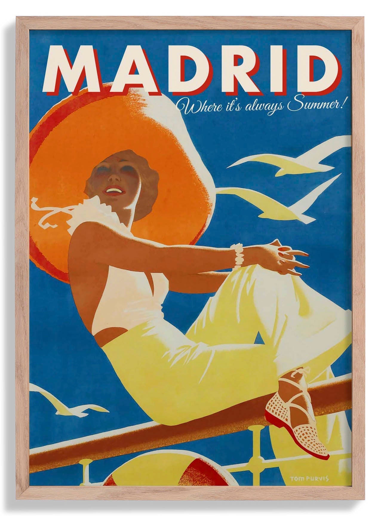 Madrid Travel Poster