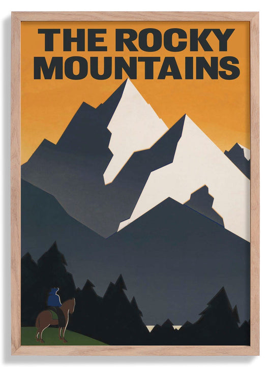 The Rocky Mountains Travel Poster