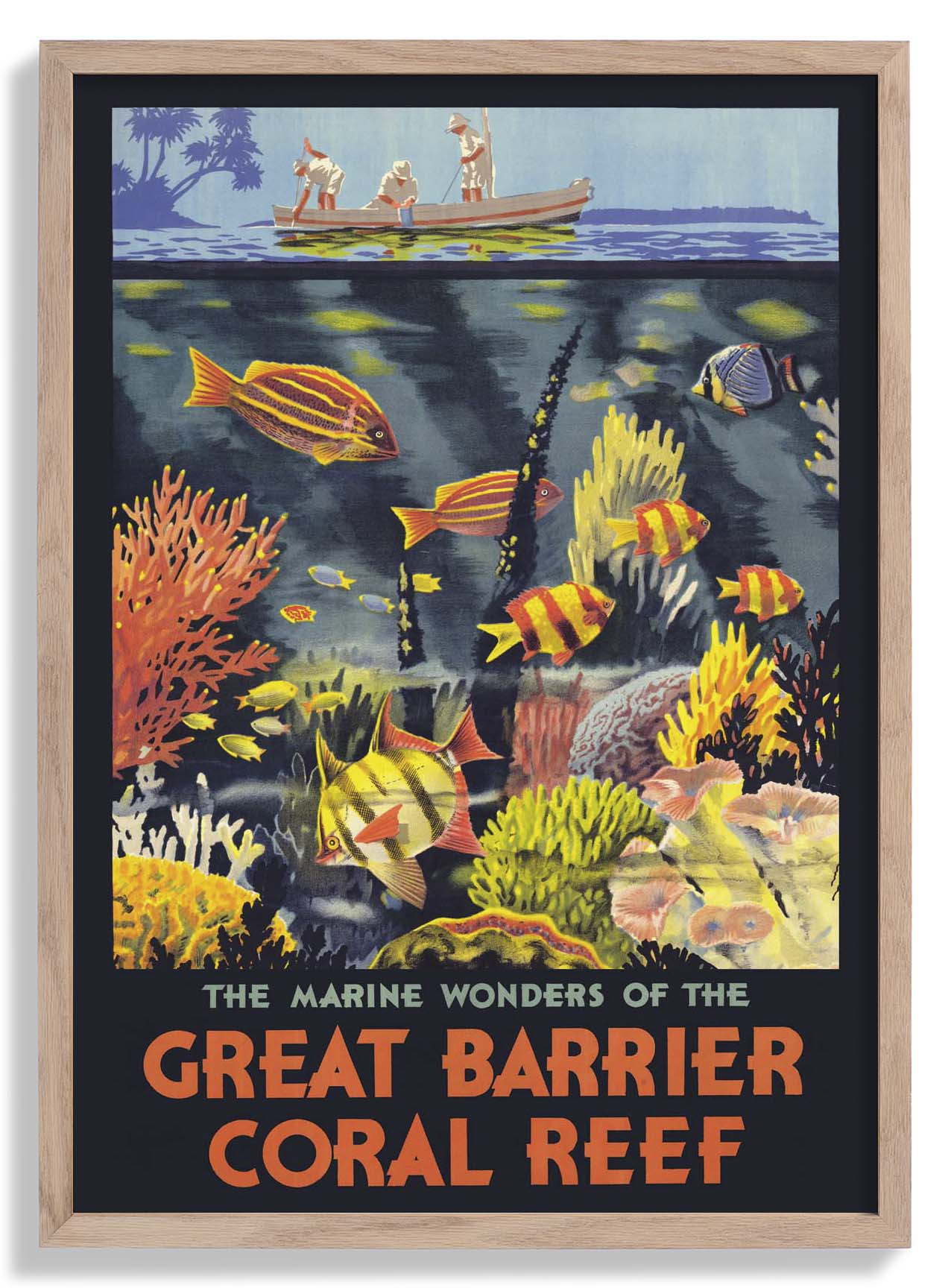 Great Barrier Reef Travel Poster