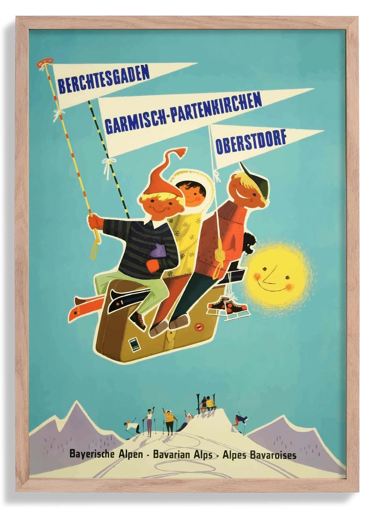 Bavarian Alps Travel Poster