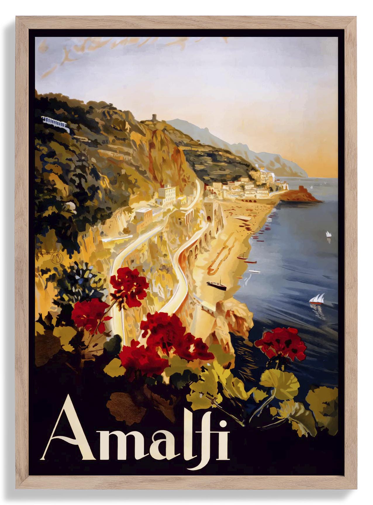 Amalfi Italy Travel Poster