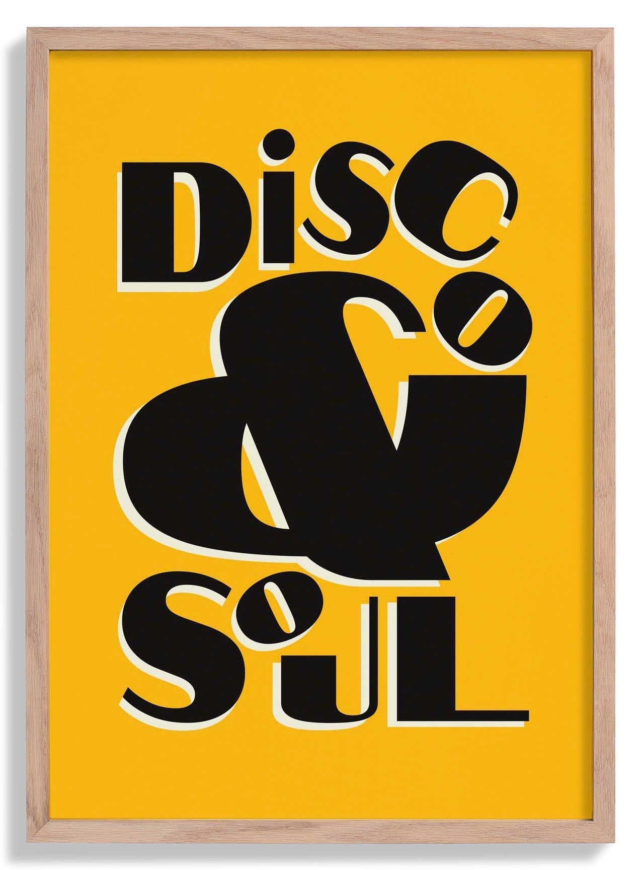 Disco & Soul Yellow Art Print