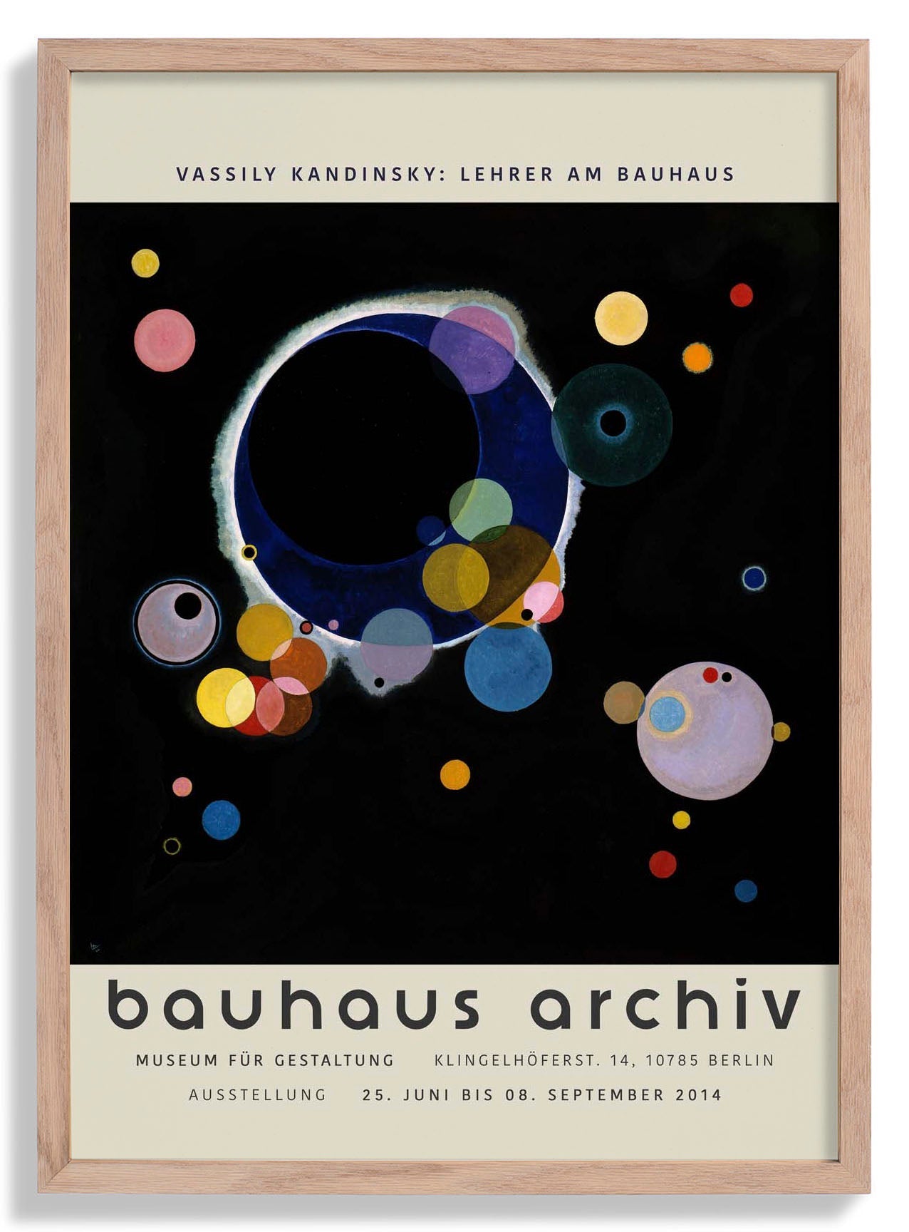 Several Circles by Wassily Kandinsky Exhibition Poster