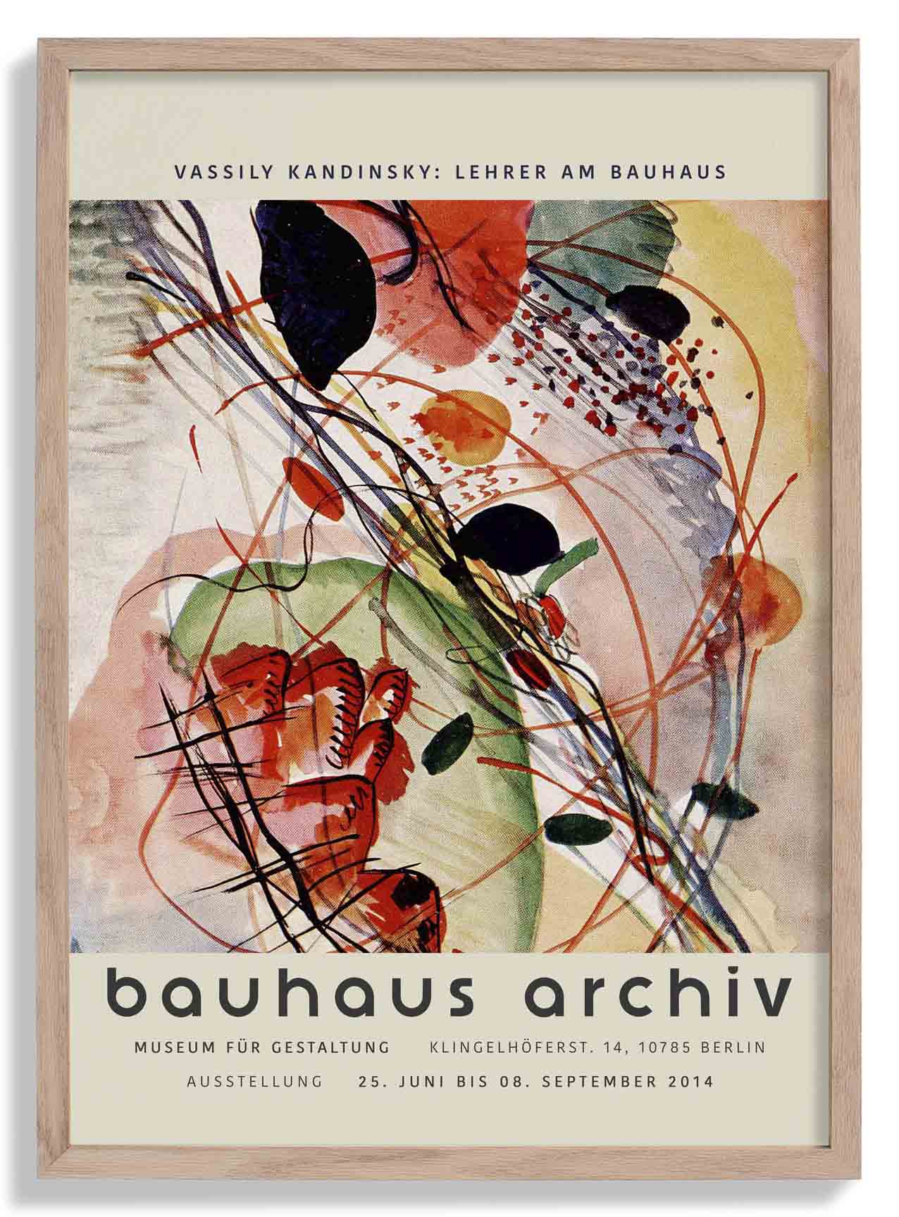 Aquarell Print by Wassily Kandinsky Exhibition Poster