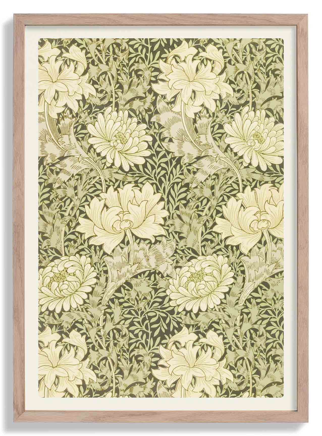 William Morris Chrysanthemum Pattern Poster