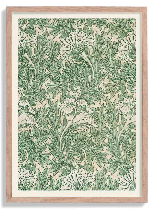 William Morris Tulip Pattern Poster