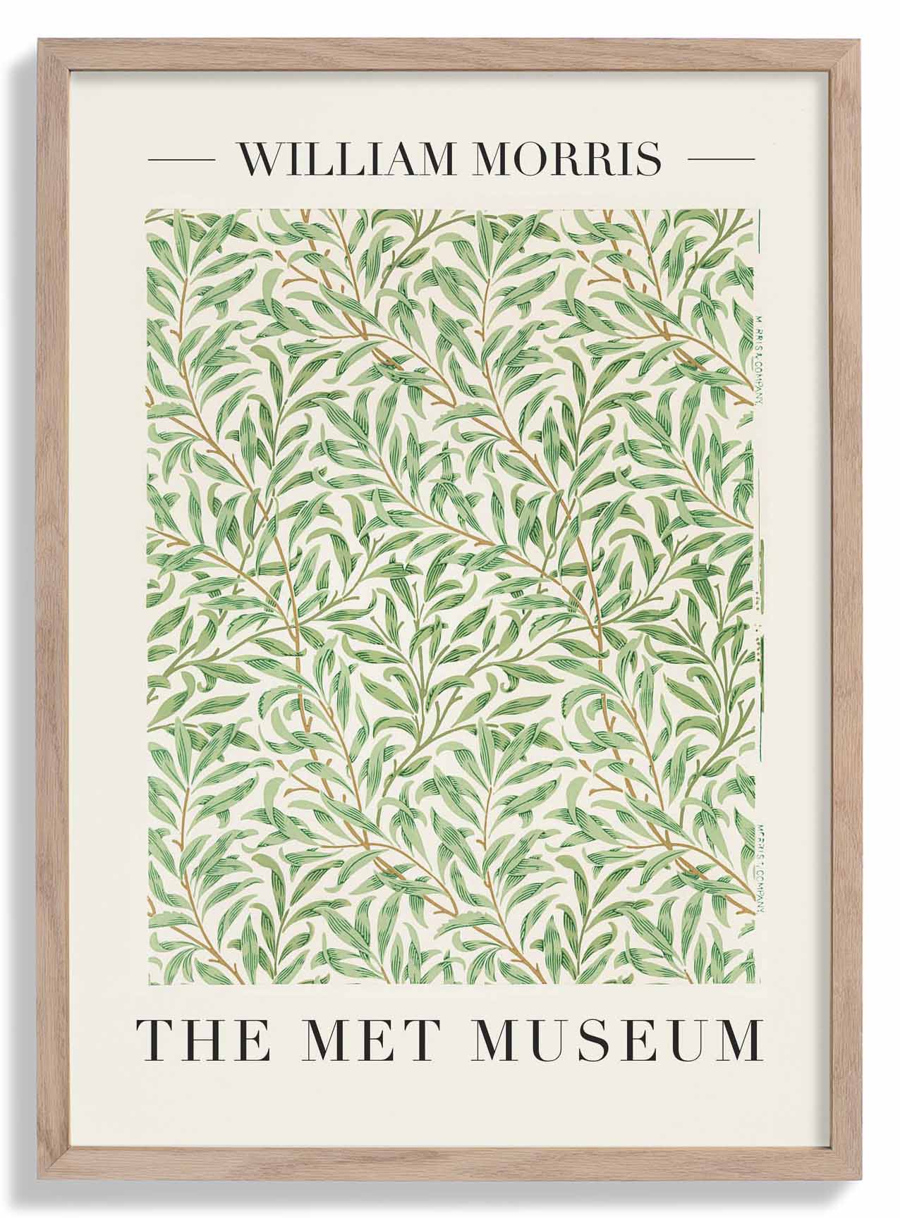 William Morris Vintage Willow Art Exhibition Poster