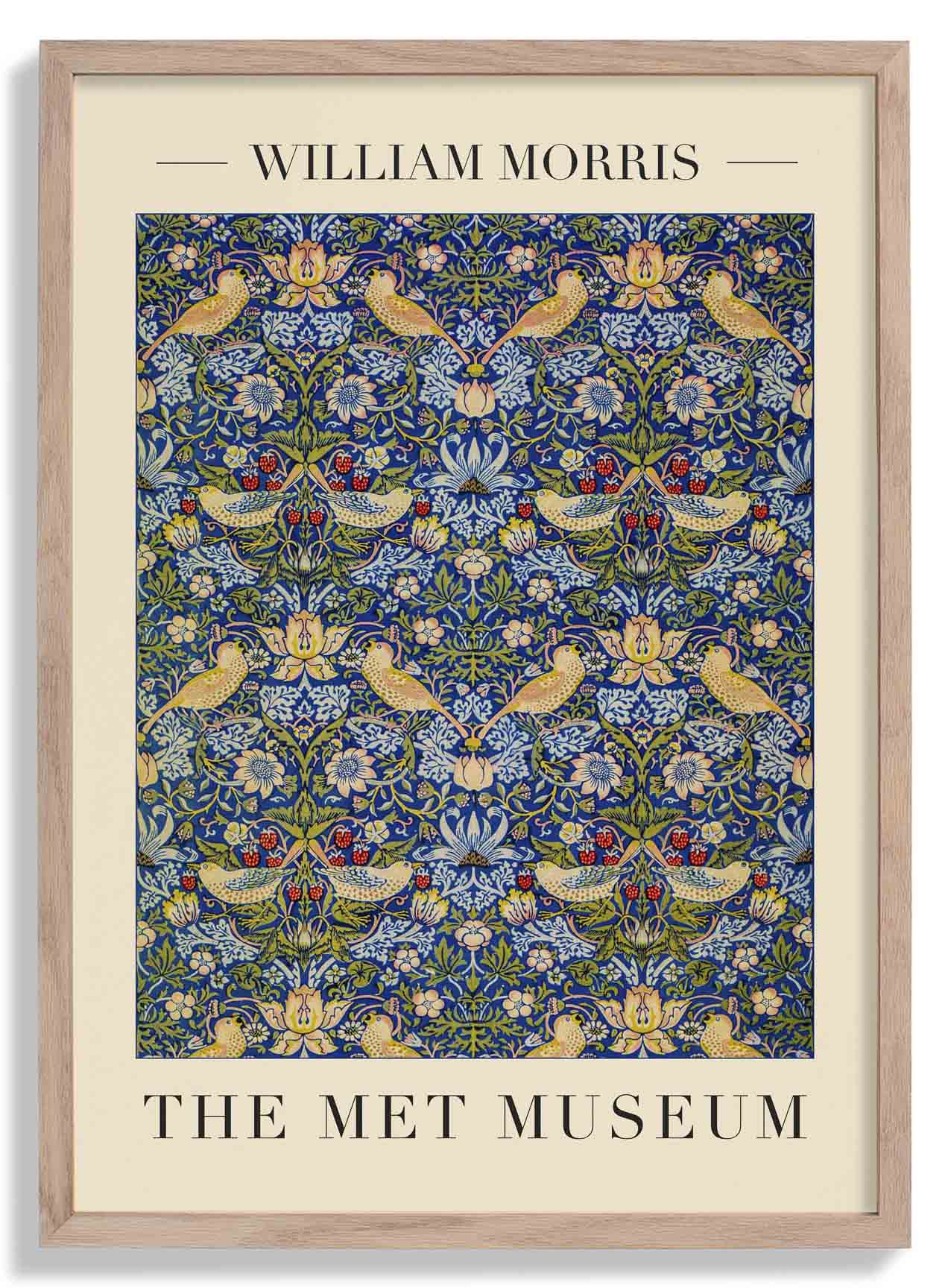 William Morris Strawberry Thief Art Exhibition Poster