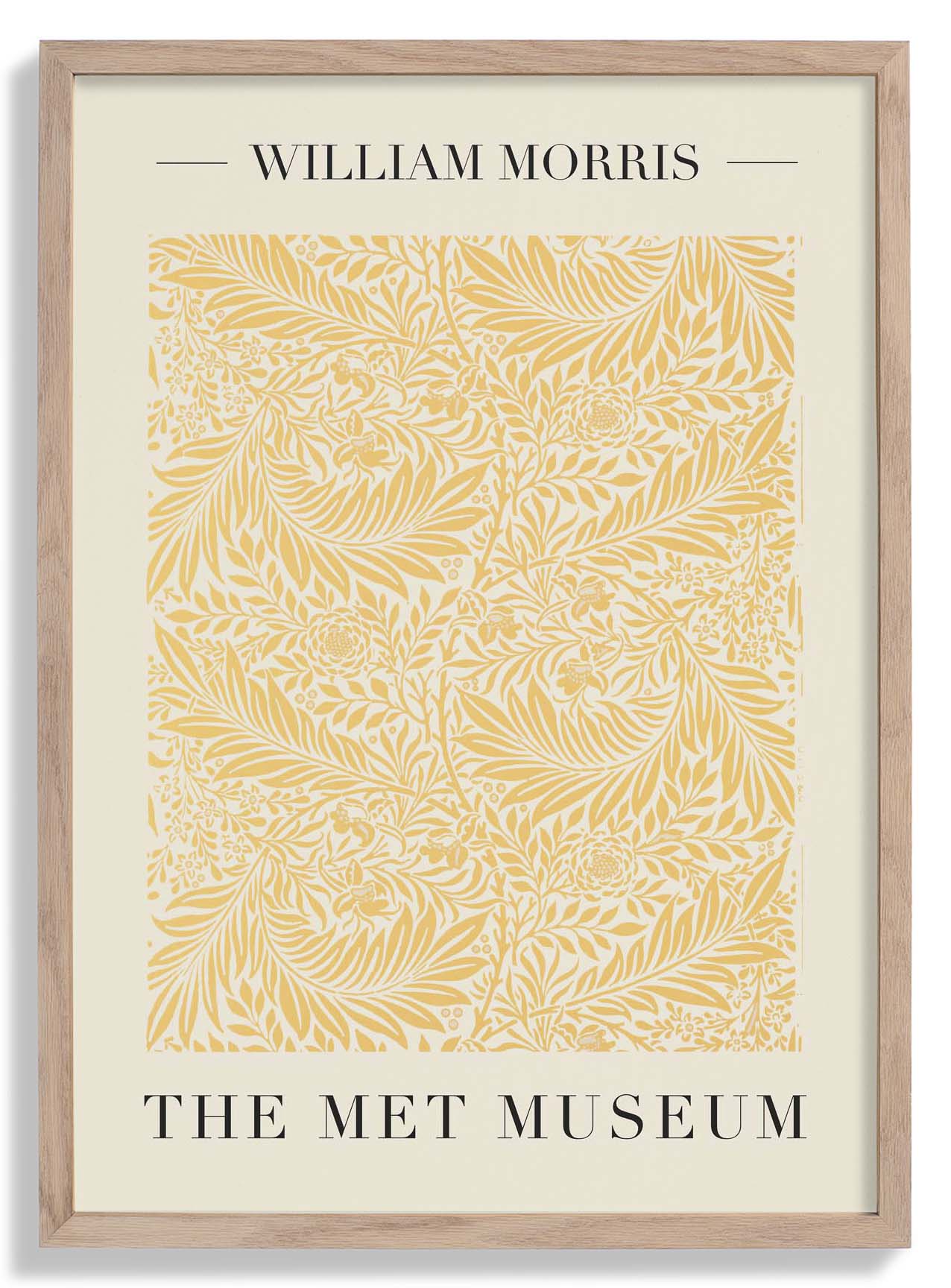 William Morris Larkspur Art Exhibition Poster