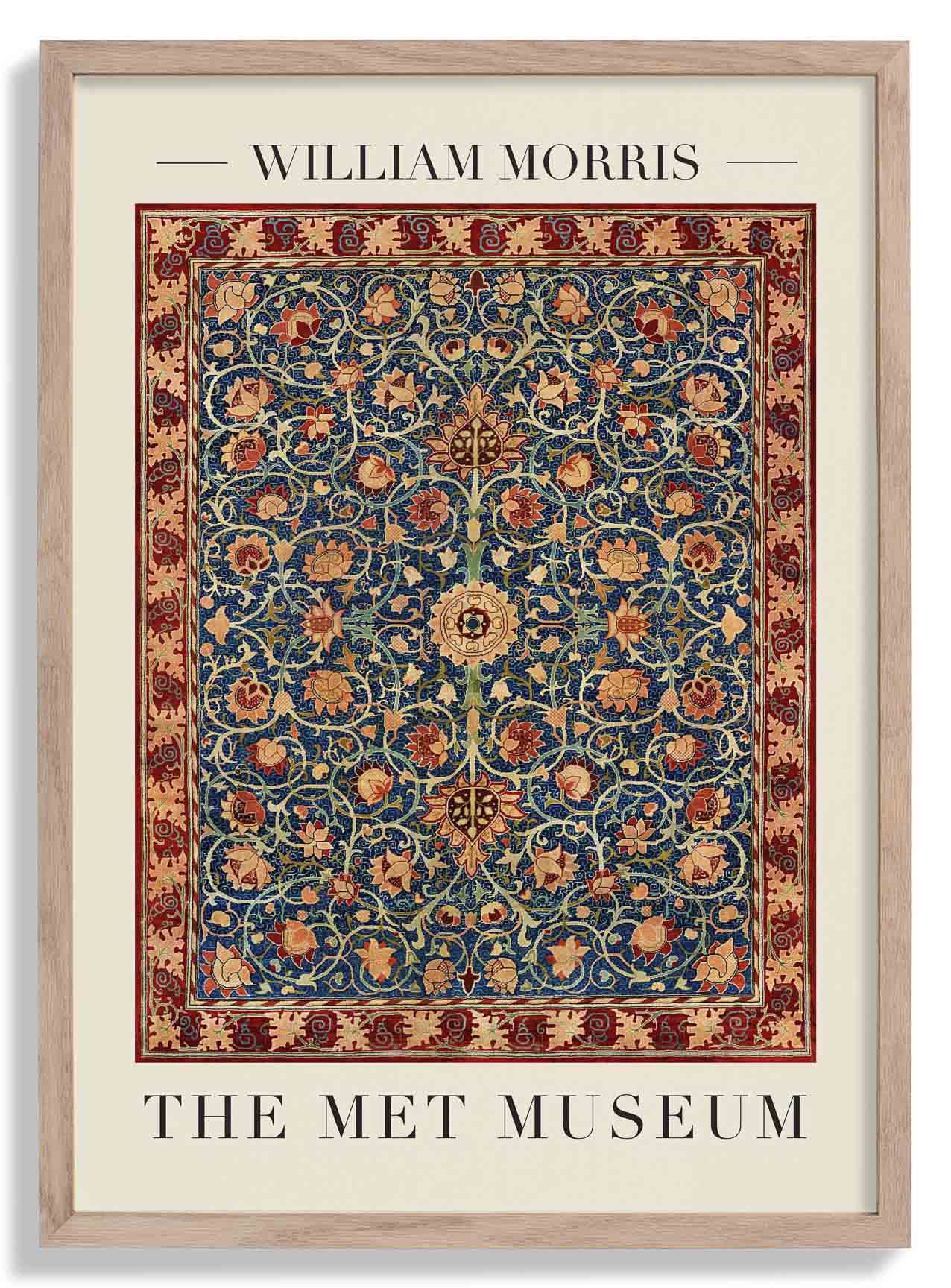 William Morris Holland Park Carpet Art Exhibition Poster