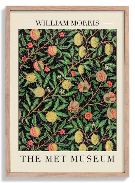William Morris Fruit Pattern Art Exhibition Poster