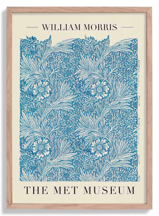 William Morris Blue Marigold Art Exhibition