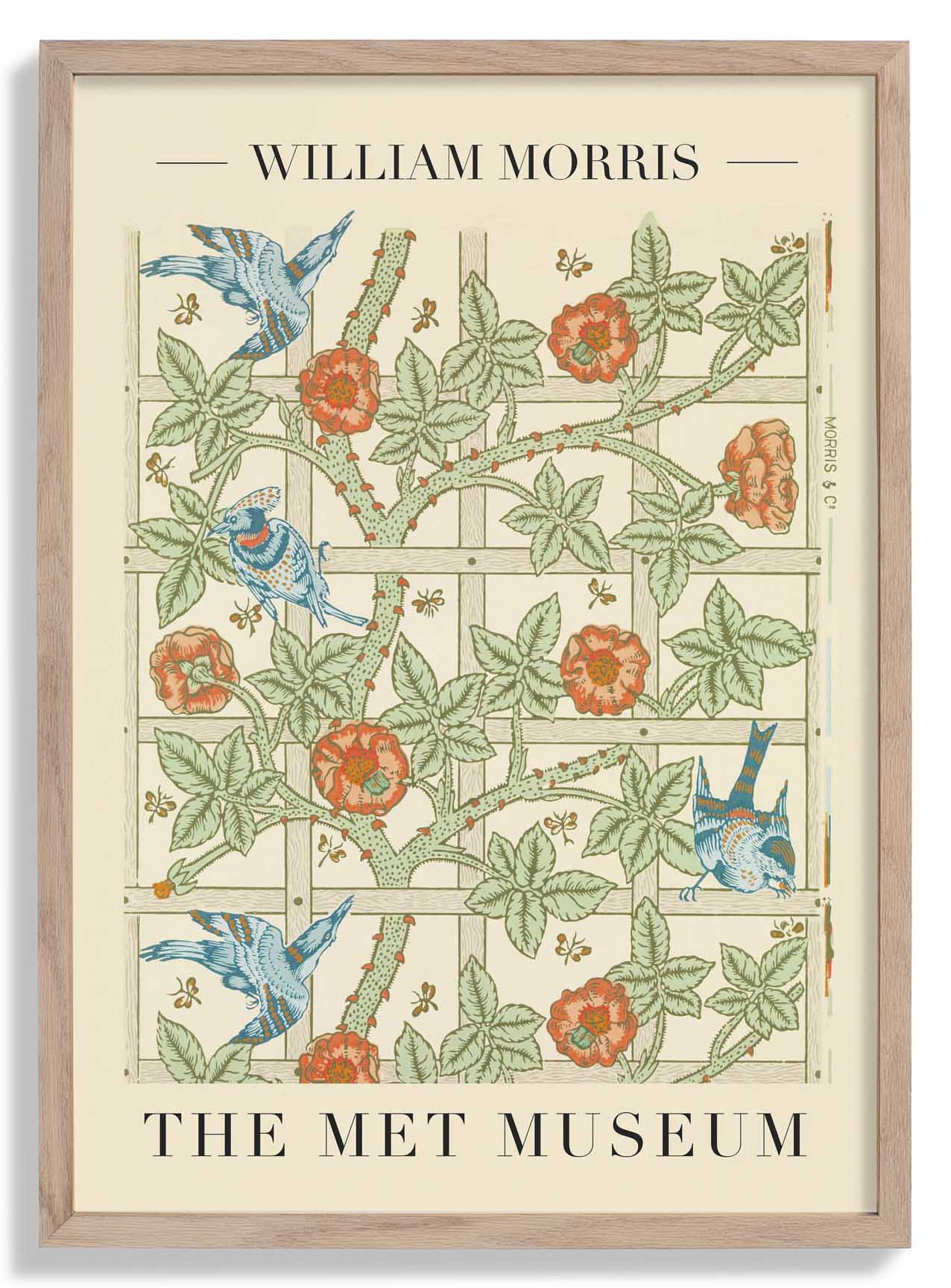 William Morris Trellis Art Exhibition Poster