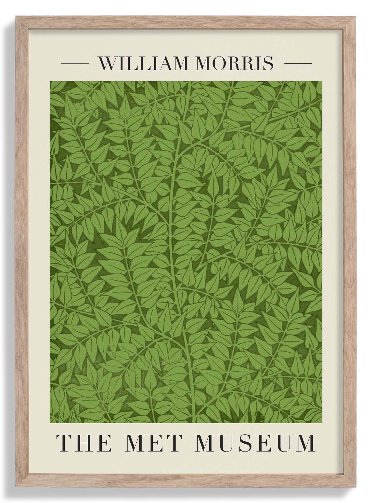 William Morris Branch Pattern Art Exhibition Poster